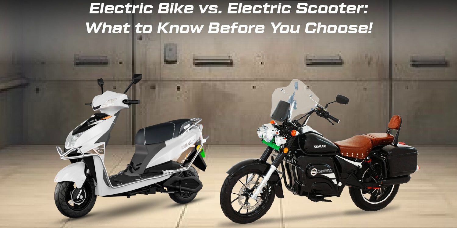 Electric Bike vs Electric Scooter Electric Bike vs Electric Scooter
